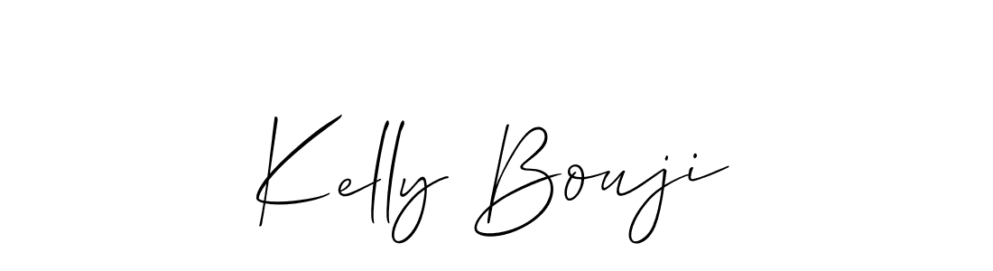 How to make Kelly Bouji signature? Allison_Script is a professional autograph style. Create handwritten signature for Kelly Bouji name. Kelly Bouji signature style 2 images and pictures png