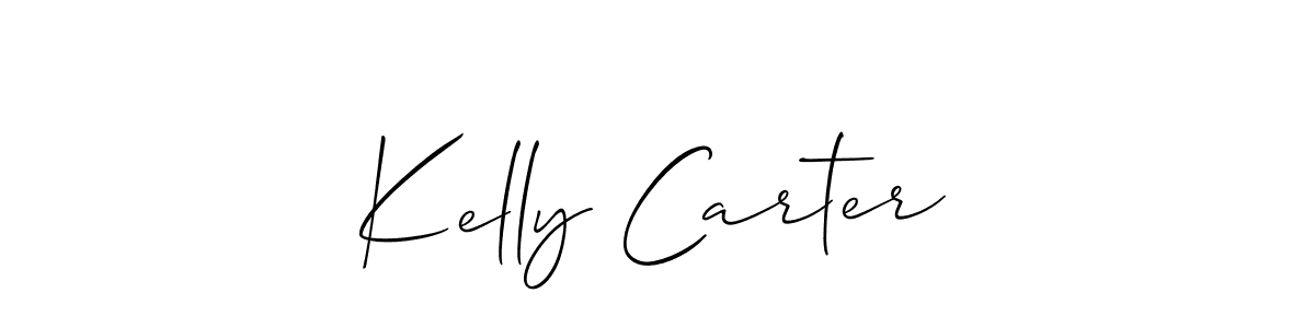 You should practise on your own different ways (Allison_Script) to write your name (Kelly Carter) in signature. don't let someone else do it for you. Kelly Carter signature style 2 images and pictures png