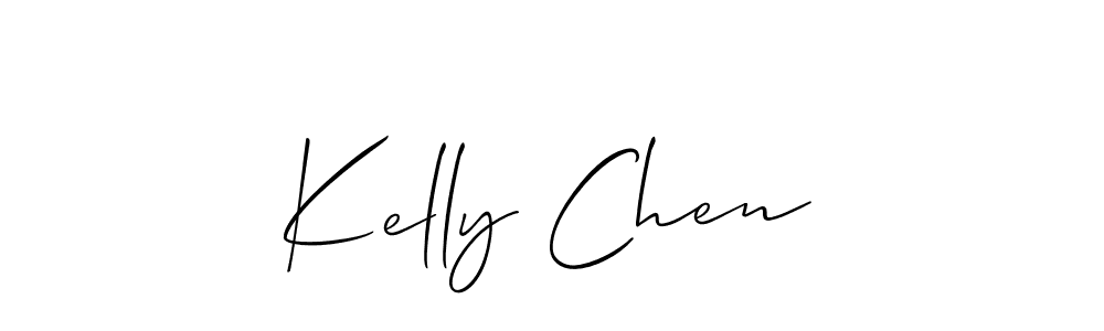 Best and Professional Signature Style for Kelly Chen. Allison_Script Best Signature Style Collection. Kelly Chen signature style 2 images and pictures png