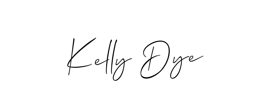 How to make Kelly Dye signature? Allison_Script is a professional autograph style. Create handwritten signature for Kelly Dye name. Kelly Dye signature style 2 images and pictures png