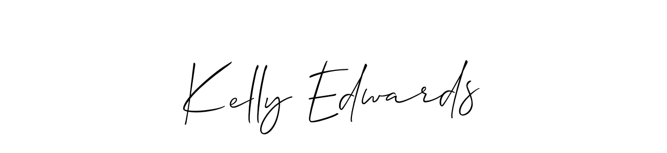 Kelly Edwards stylish signature style. Best Handwritten Sign (Allison_Script) for my name. Handwritten Signature Collection Ideas for my name Kelly Edwards. Kelly Edwards signature style 2 images and pictures png