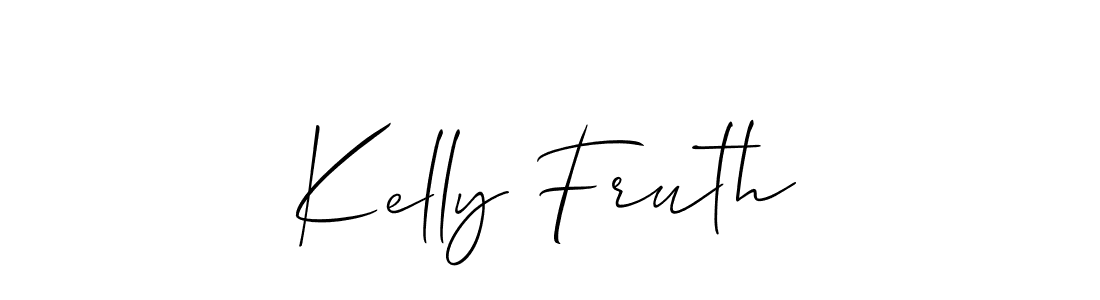 Also You can easily find your signature by using the search form. We will create Kelly Fruth name handwritten signature images for you free of cost using Allison_Script sign style. Kelly Fruth signature style 2 images and pictures png