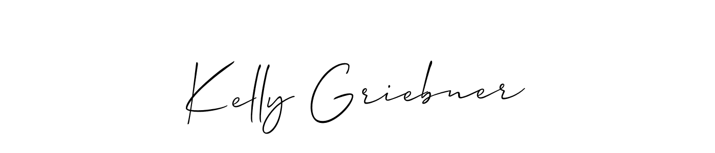 Use a signature maker to create a handwritten signature online. With this signature software, you can design (Allison_Script) your own signature for name Kelly Griebner. Kelly Griebner signature style 2 images and pictures png