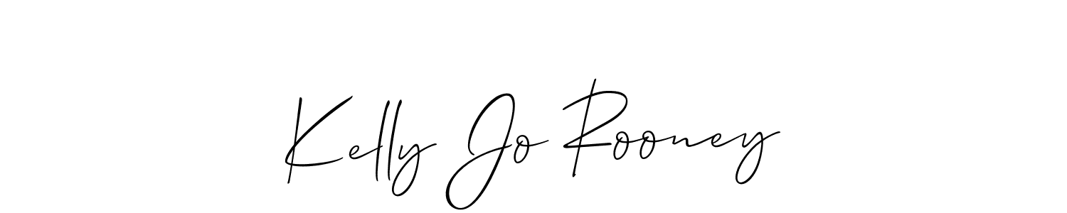 It looks lik you need a new signature style for name Kelly Jo Rooney. Design unique handwritten (Allison_Script) signature with our free signature maker in just a few clicks. Kelly Jo Rooney signature style 2 images and pictures png