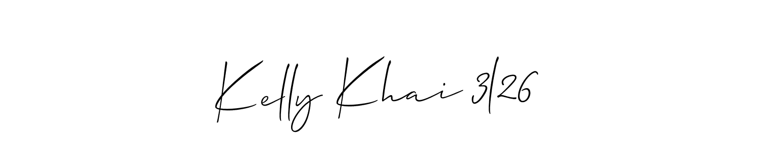 Make a beautiful signature design for name Kelly Khai 3l26. Use this online signature maker to create a handwritten signature for free. Kelly Khai 3l26 signature style 2 images and pictures png