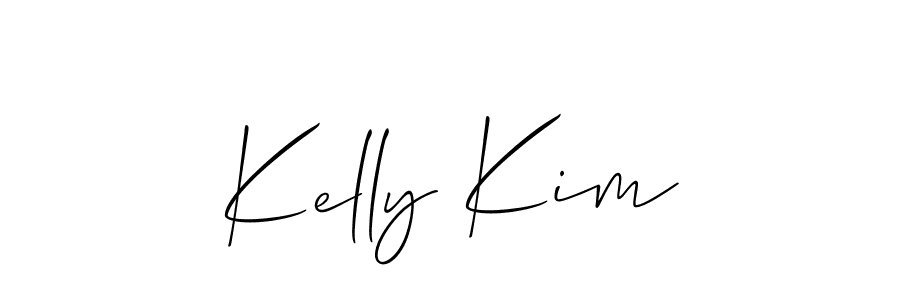 How to make Kelly Kim signature? Allison_Script is a professional autograph style. Create handwritten signature for Kelly Kim name. Kelly Kim signature style 2 images and pictures png