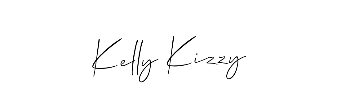 Also we have Kelly Kizzy name is the best signature style. Create professional handwritten signature collection using Allison_Script autograph style. Kelly Kizzy signature style 2 images and pictures png