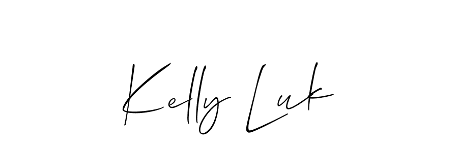 Best and Professional Signature Style for Kelly Luk. Allison_Script Best Signature Style Collection. Kelly Luk signature style 2 images and pictures png