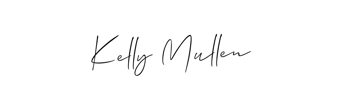 Use a signature maker to create a handwritten signature online. With this signature software, you can design (Allison_Script) your own signature for name Kelly Mullen. Kelly Mullen signature style 2 images and pictures png