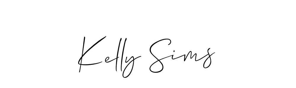 Allison_Script is a professional signature style that is perfect for those who want to add a touch of class to their signature. It is also a great choice for those who want to make their signature more unique. Get Kelly Sims name to fancy signature for free. Kelly Sims signature style 2 images and pictures png