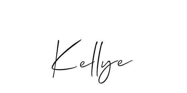 Create a beautiful signature design for name Kellye. With this signature (Allison_Script) fonts, you can make a handwritten signature for free. Kellye signature style 2 images and pictures png