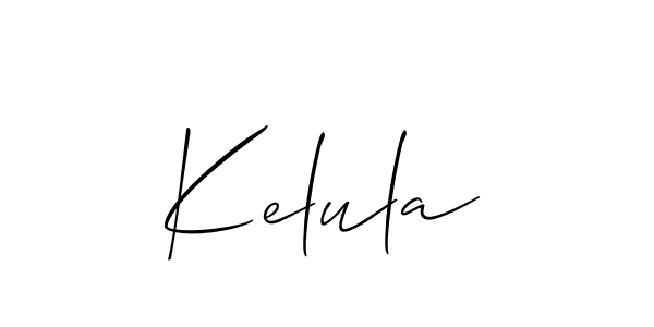 How to make Kelula name signature. Use Allison_Script style for creating short signs online. This is the latest handwritten sign. Kelula signature style 2 images and pictures png