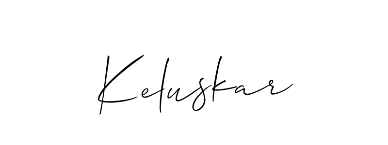 Make a short Keluskar signature style. Manage your documents anywhere anytime using Allison_Script. Create and add eSignatures, submit forms, share and send files easily. Keluskar signature style 2 images and pictures png