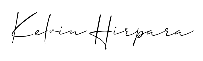 The Allison_Script signature style provides a bold statement for name Kelvin Hirpara. Designed for business owners, executives, and leaders. Kelvin Hirpara signature style 2 images and pictures png