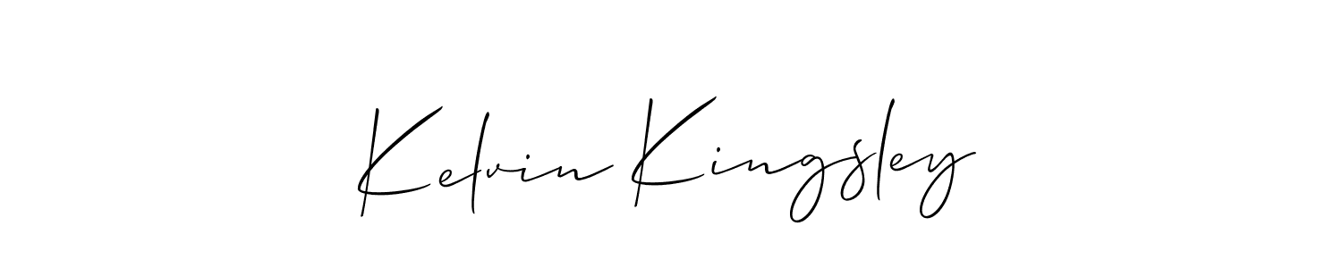 It looks lik you need a new signature style for name Kelvin Kingsley. Design unique handwritten (Allison_Script) signature with our free signature maker in just a few clicks. Kelvin Kingsley signature style 2 images and pictures png