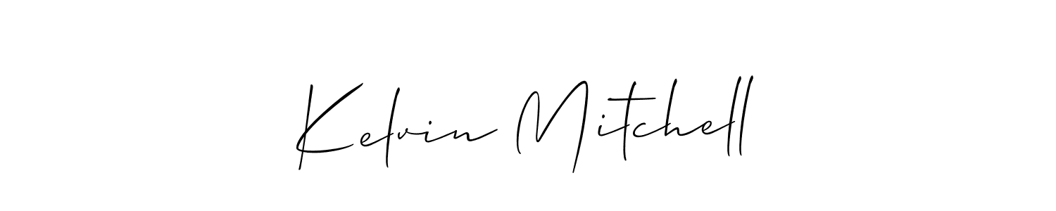 Kelvin Mitchell stylish signature style. Best Handwritten Sign (Allison_Script) for my name. Handwritten Signature Collection Ideas for my name Kelvin Mitchell. Kelvin Mitchell signature style 2 images and pictures png