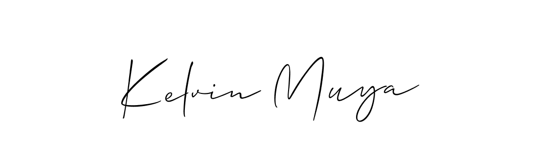 How to Draw Kelvin Muya signature style? Allison_Script is a latest design signature styles for name Kelvin Muya. Kelvin Muya signature style 2 images and pictures png