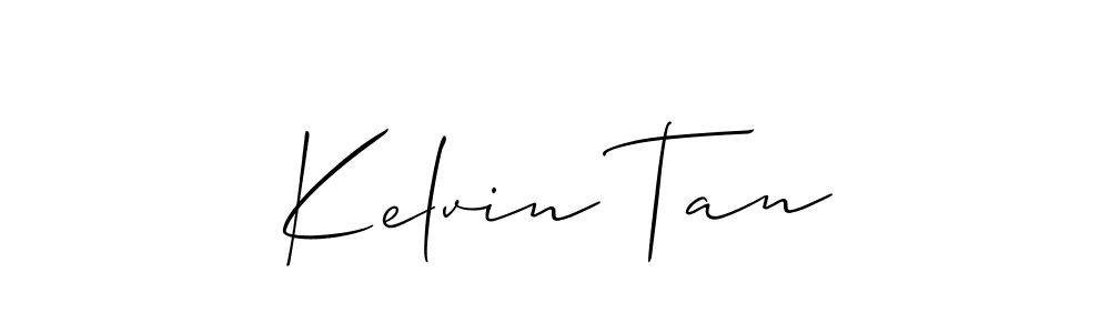 How to make Kelvin Tan name signature. Use Allison_Script style for creating short signs online. This is the latest handwritten sign. Kelvin Tan signature style 2 images and pictures png