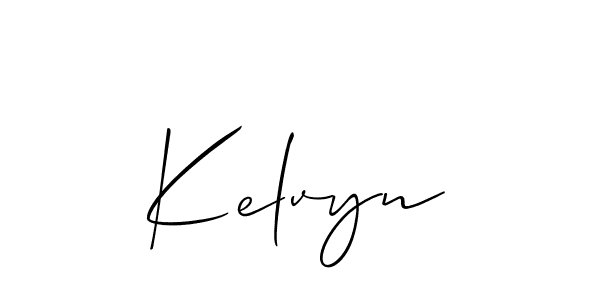 Allison_Script is a professional signature style that is perfect for those who want to add a touch of class to their signature. It is also a great choice for those who want to make their signature more unique. Get Kelvyn name to fancy signature for free. Kelvyn signature style 2 images and pictures png