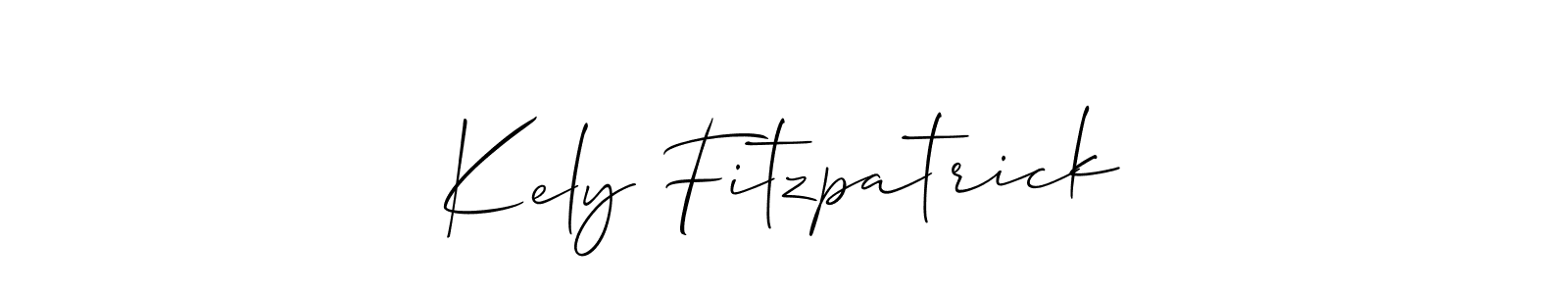Also we have Kely Fitzpatrick name is the best signature style. Create professional handwritten signature collection using Allison_Script autograph style. Kely Fitzpatrick signature style 2 images and pictures png