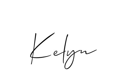 Best and Professional Signature Style for Kelyn. Allison_Script Best Signature Style Collection. Kelyn signature style 2 images and pictures png