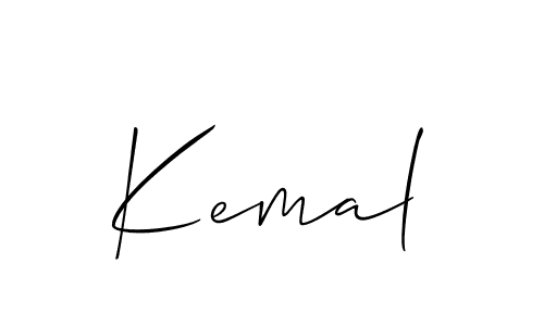 Also we have Kemal name is the best signature style. Create professional handwritten signature collection using Allison_Script autograph style. Kemal signature style 2 images and pictures png