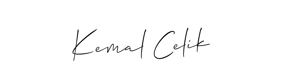 How to Draw Kemal Celik signature style? Allison_Script is a latest design signature styles for name Kemal Celik. Kemal Celik signature style 2 images and pictures png