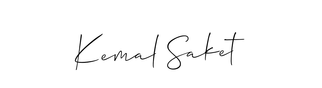 Similarly Allison_Script is the best handwritten signature design. Signature creator online .You can use it as an online autograph creator for name Kemal Saket. Kemal Saket signature style 2 images and pictures png