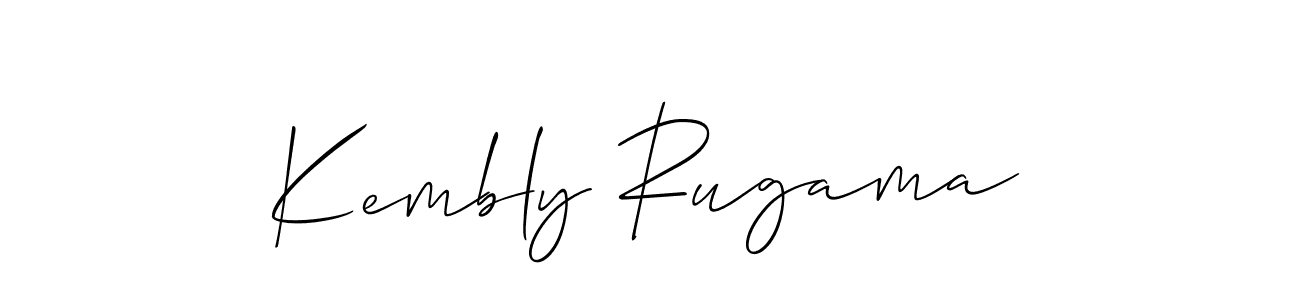 Similarly Allison_Script is the best handwritten signature design. Signature creator online .You can use it as an online autograph creator for name Kembly Rugama. Kembly Rugama signature style 2 images and pictures png