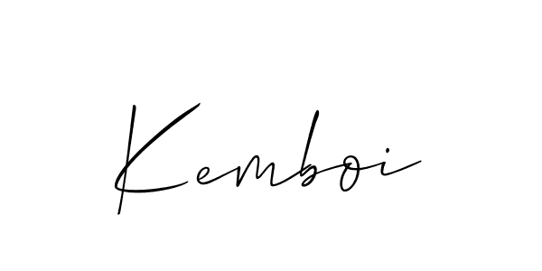 Make a short Kemboi signature style. Manage your documents anywhere anytime using Allison_Script. Create and add eSignatures, submit forms, share and send files easily. Kemboi signature style 2 images and pictures png