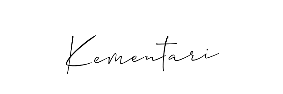 Also You can easily find your signature by using the search form. We will create Kementari name handwritten signature images for you free of cost using Allison_Script sign style. Kementari signature style 2 images and pictures png