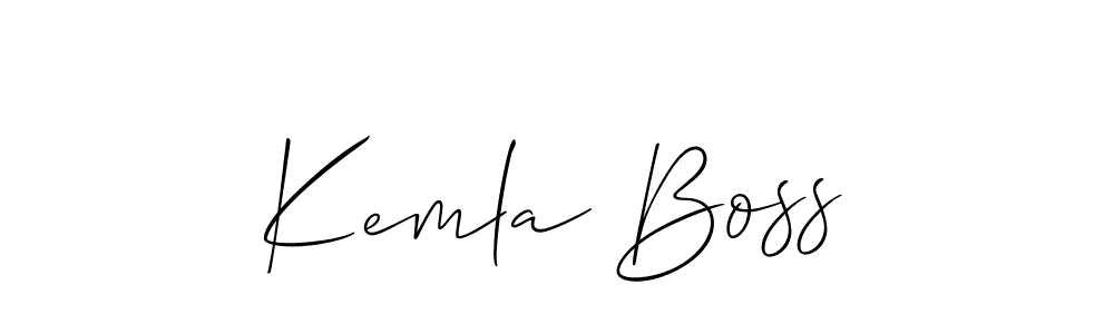 Make a beautiful signature design for name Kemla Boss. Use this online signature maker to create a handwritten signature for free. Kemla Boss signature style 2 images and pictures png