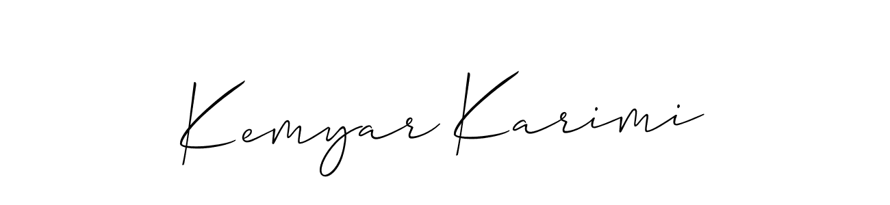 Best and Professional Signature Style for Kemyar Karimi. Allison_Script Best Signature Style Collection. Kemyar Karimi signature style 2 images and pictures png