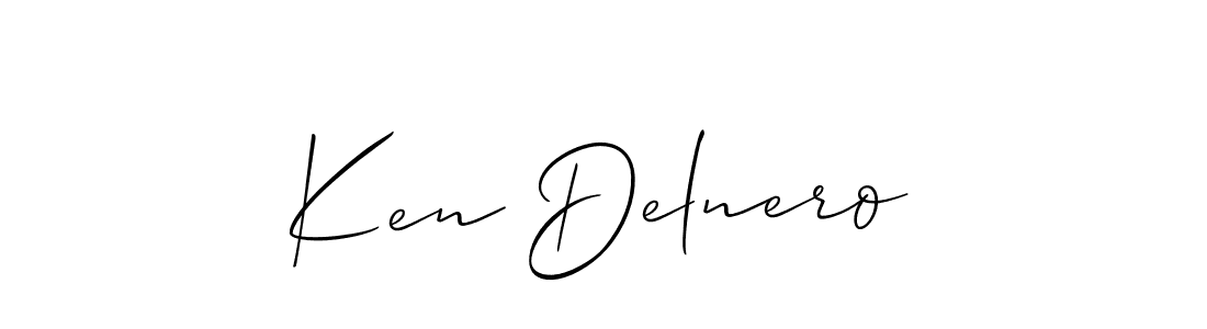 if you are searching for the best signature style for your name Ken Delnero. so please give up your signature search. here we have designed multiple signature styles  using Allison_Script. Ken Delnero signature style 2 images and pictures png