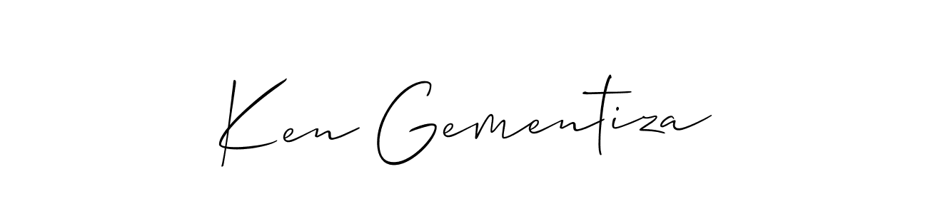 Once you've used our free online signature maker to create your best signature Allison_Script style, it's time to enjoy all of the benefits that Ken Gementiza name signing documents. Ken Gementiza signature style 2 images and pictures png