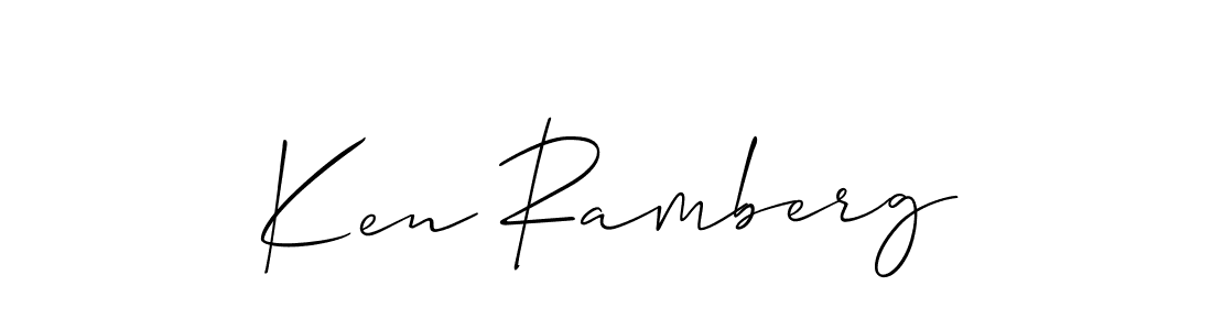 Also You can easily find your signature by using the search form. We will create Ken Ramberg name handwritten signature images for you free of cost using Allison_Script sign style. Ken Ramberg signature style 2 images and pictures png