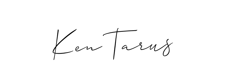if you are searching for the best signature style for your name Ken Tarus. so please give up your signature search. here we have designed multiple signature styles  using Allison_Script. Ken Tarus signature style 2 images and pictures png