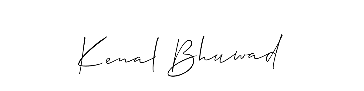 Design your own signature with our free online signature maker. With this signature software, you can create a handwritten (Allison_Script) signature for name Kenal Bhuwad. Kenal Bhuwad signature style 2 images and pictures png