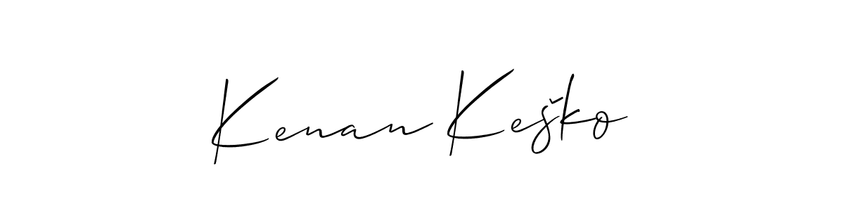 Best and Professional Signature Style for Kenan Keško. Allison_Script Best Signature Style Collection. Kenan Keško signature style 2 images and pictures png