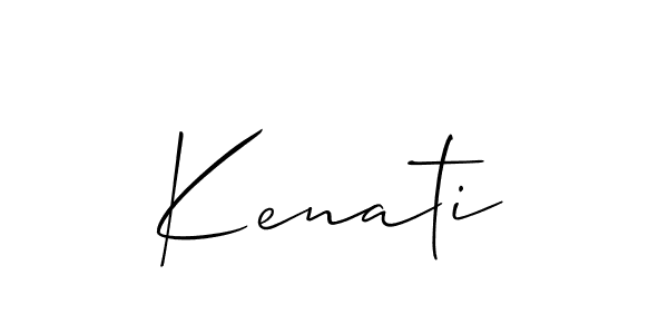 Best and Professional Signature Style for Kenati. Allison_Script Best Signature Style Collection. Kenati signature style 2 images and pictures png