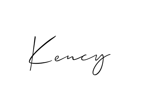 Also we have Kency name is the best signature style. Create professional handwritten signature collection using Allison_Script autograph style. Kency signature style 2 images and pictures png
