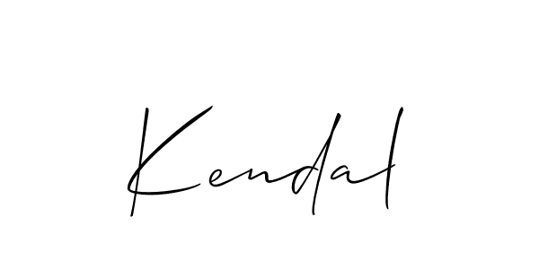 How to make Kendal signature? Allison_Script is a professional autograph style. Create handwritten signature for Kendal name. Kendal signature style 2 images and pictures png