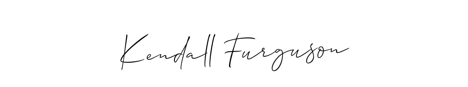 This is the best signature style for the Kendall Furguson name. Also you like these signature font (Allison_Script). Mix name signature. Kendall Furguson signature style 2 images and pictures png