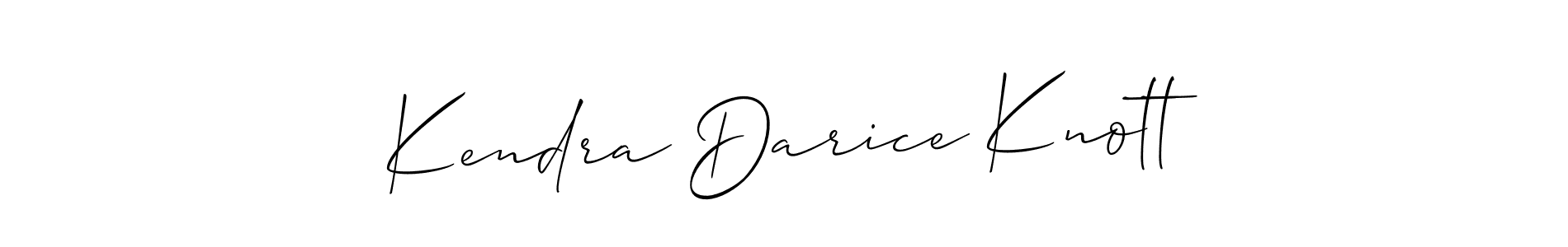 Best and Professional Signature Style for Kendra Darice Knott. Allison_Script Best Signature Style Collection. Kendra Darice Knott signature style 2 images and pictures png
