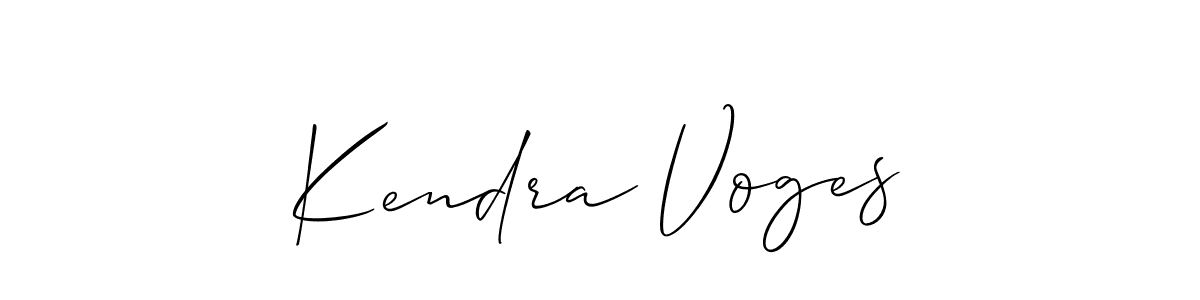Allison_Script is a professional signature style that is perfect for those who want to add a touch of class to their signature. It is also a great choice for those who want to make their signature more unique. Get Kendra Voges name to fancy signature for free. Kendra Voges signature style 2 images and pictures png