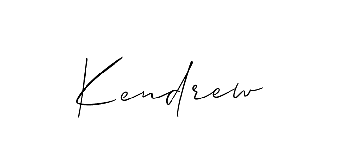 Kendrew stylish signature style. Best Handwritten Sign (Allison_Script) for my name. Handwritten Signature Collection Ideas for my name Kendrew. Kendrew signature style 2 images and pictures png