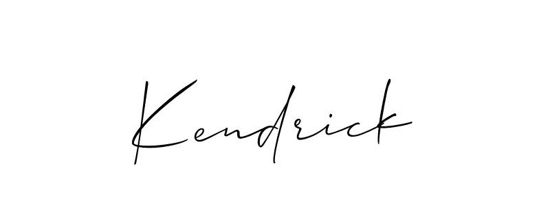 How to make Kendrick name signature. Use Allison_Script style for creating short signs online. This is the latest handwritten sign. Kendrick signature style 2 images and pictures png