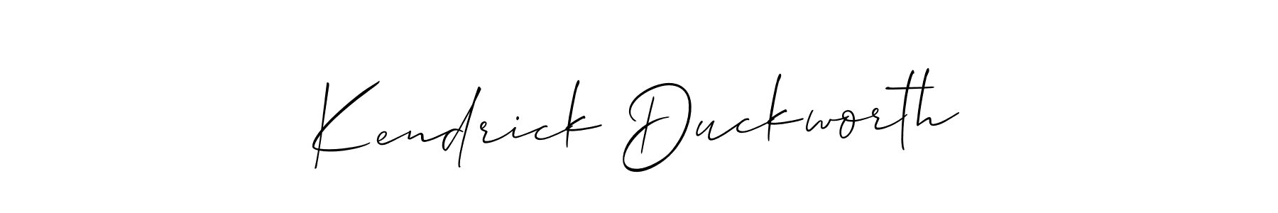 This is the best signature style for the Kendrick Duckworth name. Also you like these signature font (Allison_Script). Mix name signature. Kendrick Duckworth signature style 2 images and pictures png