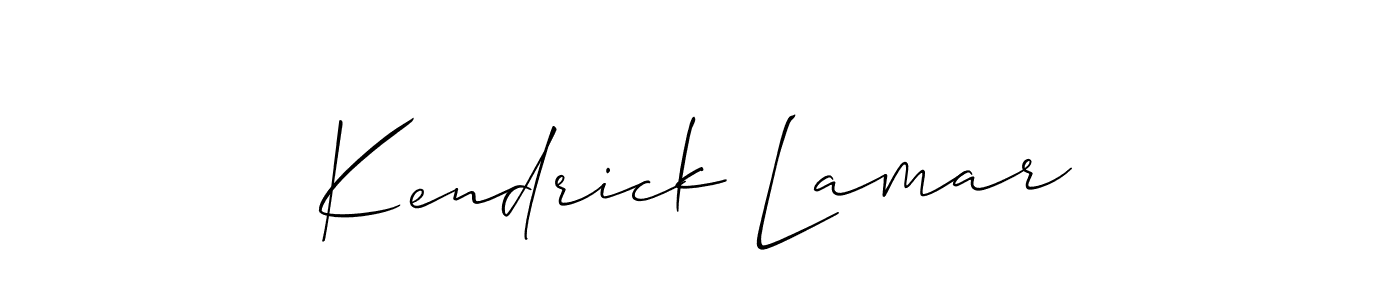 How to make Kendrick Lamar name signature. Use Allison_Script style for creating short signs online. This is the latest handwritten sign. Kendrick Lamar signature style 2 images and pictures png