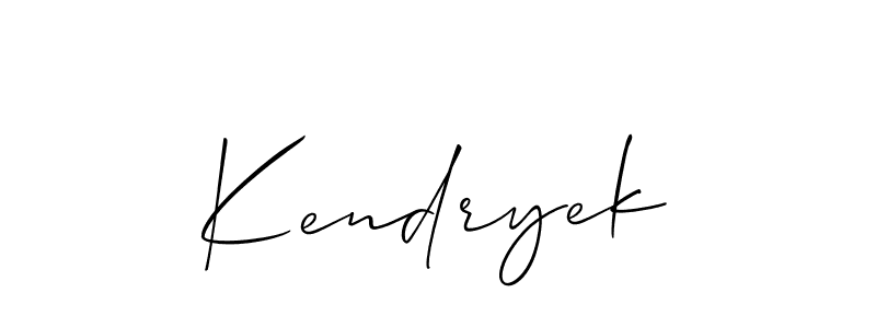 You should practise on your own different ways (Allison_Script) to write your name (Kendryek) in signature. don't let someone else do it for you. Kendryek signature style 2 images and pictures png